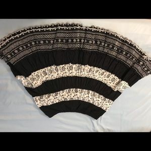 Black and white skirt
